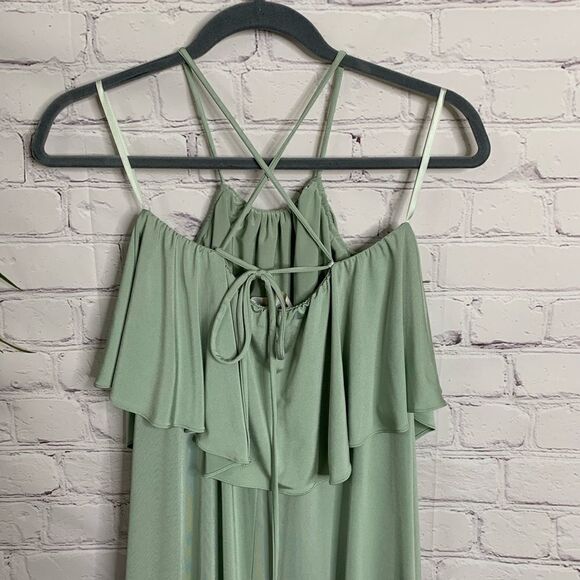 Twobirds sage green maxi bridesmaid dress small - Picture 5 of 8